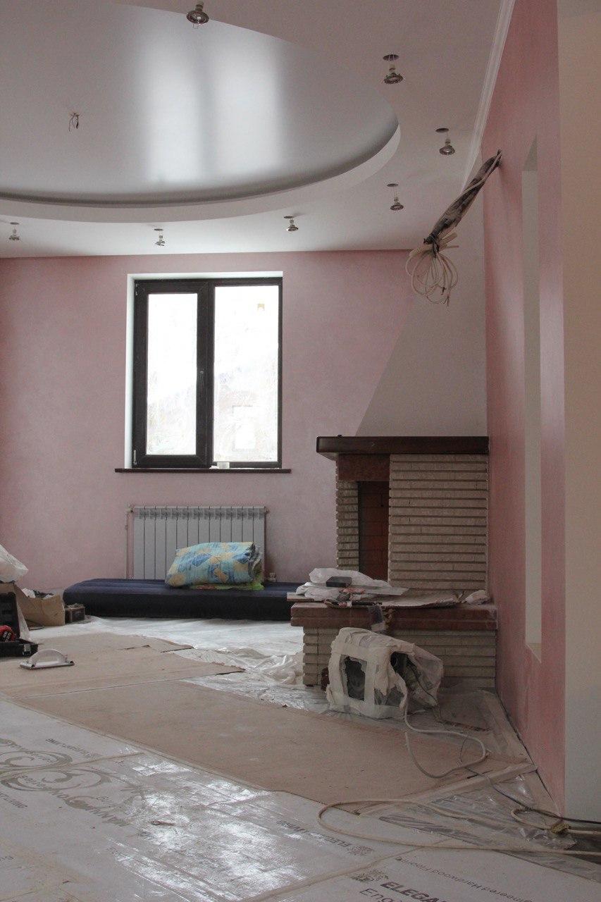 На фото ремонт котеджа под ключ в Черкассах от начала до конца, все этапы ремонта.